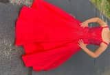 Sherri Hill red pageant dress girl 8