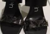 black Calvin Klein size 10 heels
